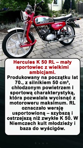 Hercules K 50 RL – mały sportowiec z wielkimi ambicjami
