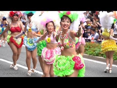 みんなかわいい☆彡2019神戸まつり 神戸サンバチームの華麗なるパレード♪ SAMBA CARNIVAL (サンバカーニバル) KB-JAPAN