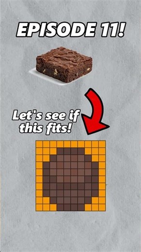 Will a Brownie fit on a 10x10 grid? #pixelart #pixelarttutorial #art #drawing #cooking