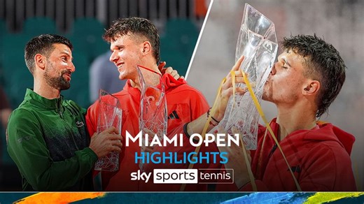 Jakub Mensik vs Novak Djokovic | Miami Open highlights
