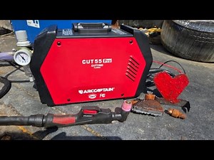 ARCCAPTAIN Cut55 Pro Plasma Cutter Non-Touch Pilot Arc Review Demonstration