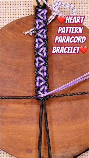 How to make heart pattern Paracord bracelet #shorts #diy #howto #style #design #paracord #bracelet