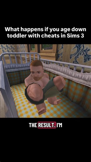 What happens if you age down toddler with cheats in The Sims 3? #Sims #sims3 #thesims
