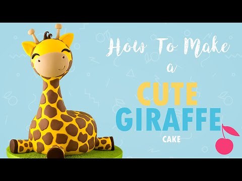 Cute Chubby Giraffe Cake Tutorial | How To | Cherry School