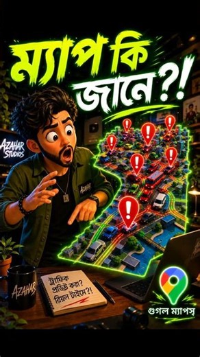 গুগল ম্যাপস জ্যামের খবর পায় কীভাবে? The Truth! 🤯🗺️