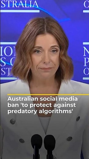Australian social media ban aims to 'save teens from predatory algorithms' | AJ#shorts