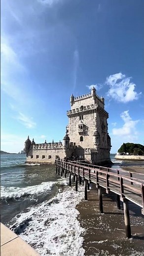 Belém Tower: Lisbon’s iconic riverside guard 🇵🇹✨ #travel #lisbon #belemtower #portugal