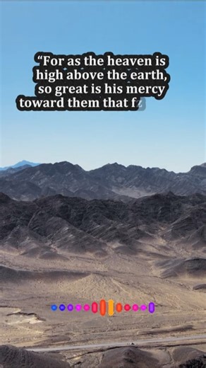 Daily Bible Verse KJV | Great Is His Mercy | Psalm 103:11–13