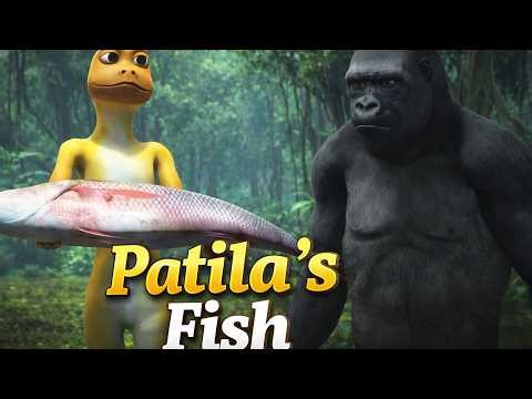 Epic Fish Showdown 🐟💥 Patila vs Gorilla | Funny 3D Animated Fight