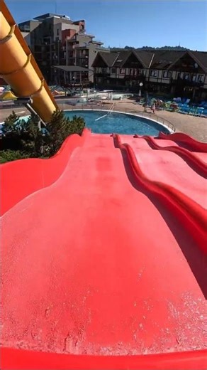 Summer Red Slider Water Slide 🔴💦 | Bešeňová Aquapark Slovakia | POV
