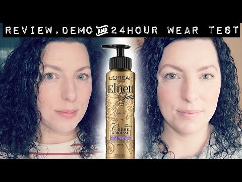 L'Oreal Elnett Creme De Mousse for Curls - Review, Demo & 24hr wear test | Beauty | Fun | WavyKate