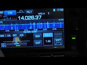 IC 7300 Playing with Built-in CW Filters and Bandwidth