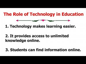 10 Lines Essay On The Role Of Technology In Education | The Role Of Technology In Education
