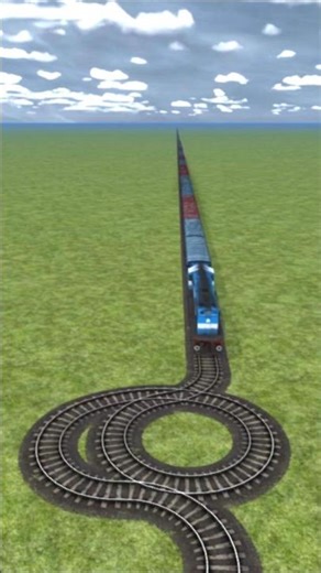 Dangerous Funny Train Crossing On Massive Railroad 💥😱 Train Simulator BeamNG #shorts