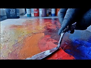 ABSTRACT ENERGY Painting | STEP-by-STEP Acrylic Tutorial for Beginners | Intuition & Improvisation