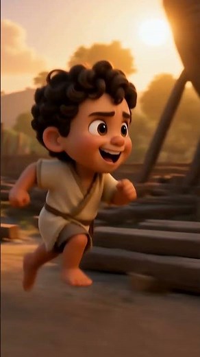Baby Noah Builds the Ark 🛶 | Part 2 | Bible Story for Kids #shorts