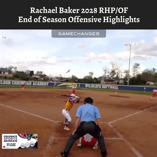 Rachael Baker 2028 RHP/OF End of Season Offensive Highlights