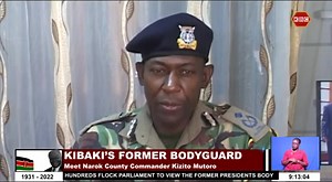 108K views · 1.3K reactions | Narok County Commander Kizito Mutoro who served as the late President Mwai Kibakis' personal bodyguard for 10 years has eulogized the former President as an astute, charming and charismatic leader. | KBC Channel 1 TV | Facebook