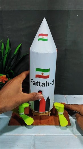 How to Make Fattah-1Rocket🚀 | Working Science Project #youtubeshorts #shorts #dcmotor #motorbuilding