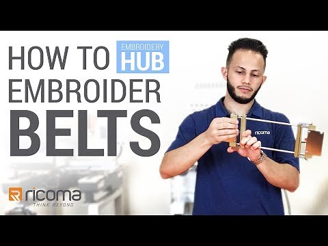Embroidery Hub Ep. 09: Belt Embroidery | How to use a Belt Hoop | Embroidery Machine Tutorial