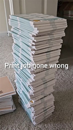 JEM & COZY | Sweet and Sassy Stationery on Instagram: "Even though this print error is minor from page to page, I sadly cannot sell these for wholesale or my shop at full price. Every page has this black ink mark on it and other minor issues with folded corners or uneven binding. These notepads are up at a 60% off discount if anyone is interested in a discounted planner pad! If you search grade B in the search bar of mt website, it will show up! #planner #notepad #stationery #stationeryshop"