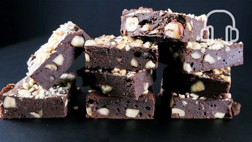 I just made the best hazelnut brownies!