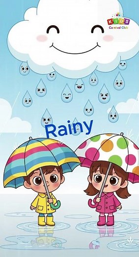 “Weather Song for Kids | Sunny Rainy Cloudy Windy Snowy Stormy | Kids Carnival Club”