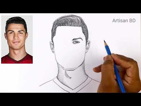 How To Draw Realistic Cristiano Ronaldo step by step