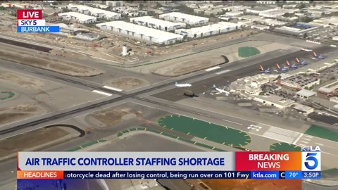 Burbank airport without air-traffic controllers for hours amid staffing shortage