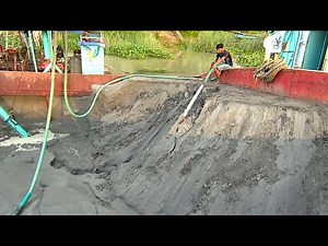 River Sand Dredging: Pumping Tons of Silt with a High-Pressure Water System | Sand Flow Chronicles