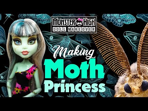 Making CUTE MOTH PRINCESS DOLL / Monster High Doll Repaint by Poppen Atelier