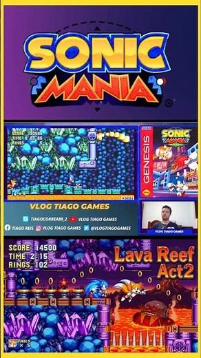 SONIC MANIA PLUS LAVA REEF ACT 2 PART 1