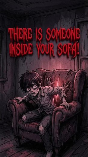 There is Someone Inside Your Sofa! The Human Chair 🛋️ #drawndeath #anime #animehorror #asmr