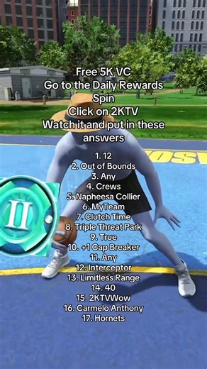 Cxmbo2KYT on Instagram: "How To Earn Free 5K VC 🤑#nba2k #2kcontent #2kcommunity #igreels #fyp #viral #explorepage✨"