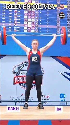 Olivia Reeves 115kg Snatch 🥇 | American Championships 2026 #shorts #weightlifting #trending #viral