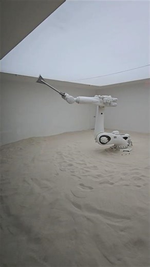Mercer Lab, Mini JCB Robot in NYC? Sand Lifting Illusion