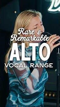Learn about the Rare, Remarkable ALTO Vocal Range! #singer #singing #voice #alto #singinglessons