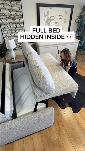 Full Bed Hidden Inside 👀 Space-Saving Furniture #sofabed #spacesavingfurniture