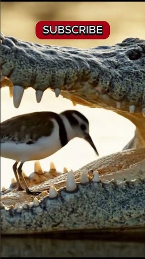 Brave Bird Cleans Crocodile’s Teeth in Stunning 8K Wildlife Footage #animalbond #animalcare