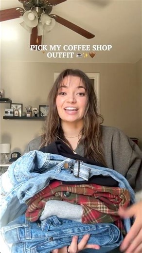 Pick My Coffee Shop Outfit ☕️🤎#outfit #grwm #clothing