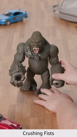 Lanard Primal Clash! Cyber Gorilla Mega Monster! - 10" Articulated Figure, Kids Toy Figure, Ages 3+