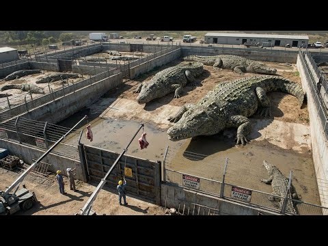Inside the Daily Work of a Professional Crocodile Farm