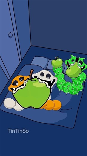 Which one is not sleeping? Secret Mukbang #mukbang #animation