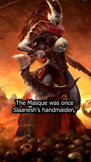 48K views · 542 reactions | The Daemon Cursed To DANCE FOREVER The Masque EXPLAINED - Slaanesh's Exiled Herald | 40K Explained | Facebook