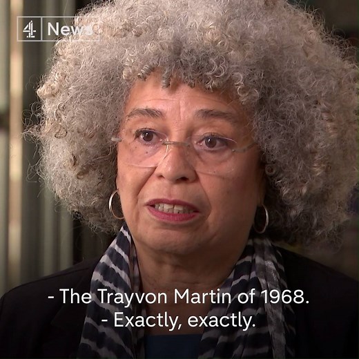 87K views · 520 reactions | "Very little has changed." Angela Davis, one of the most famous figureheads of the civil rights movement, discusses changes to American society since the revolutionary days of May 1968. | Channel 4 News | Facebook