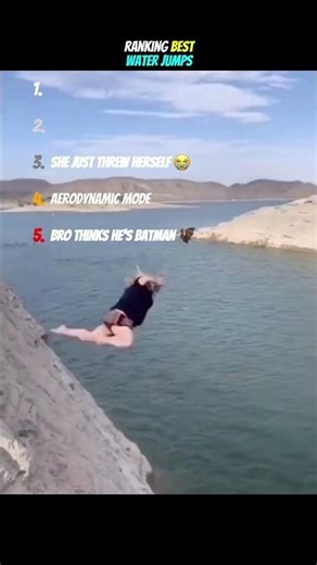 Ranking the Best Water Jumps 💦😳#shorts #waterjump #cliffjumping #viralshorts #waitforit #topranked