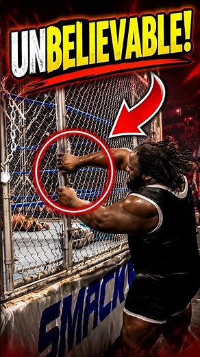 Mark Henry Destroys the Steel Cage! #wwe #romanreigns #markhenrey