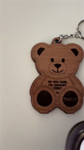 Emergency Contact Backpack Keychains for Kids