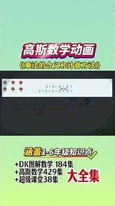 [429 episodes in Total] Gauss Math Animation easily handles the key and difficult points o