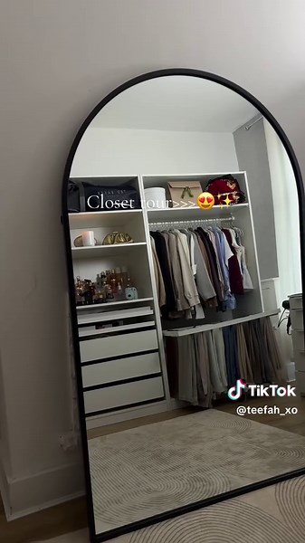 Do we love it or loveeeeet?😍 Product link in bio 🔗 #ikeadiy #ikeafurniture #ikeafinds #closettour #closetorganization #walkincloset #walkinclosettransformation